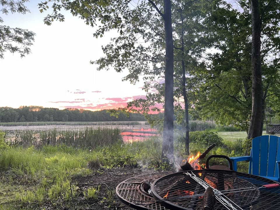 Sunset firepit views