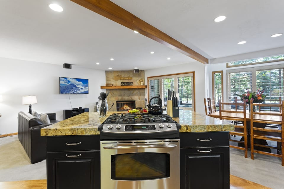 Indoors, Kitchen, Lamp, Cooktop, Kitchen Island