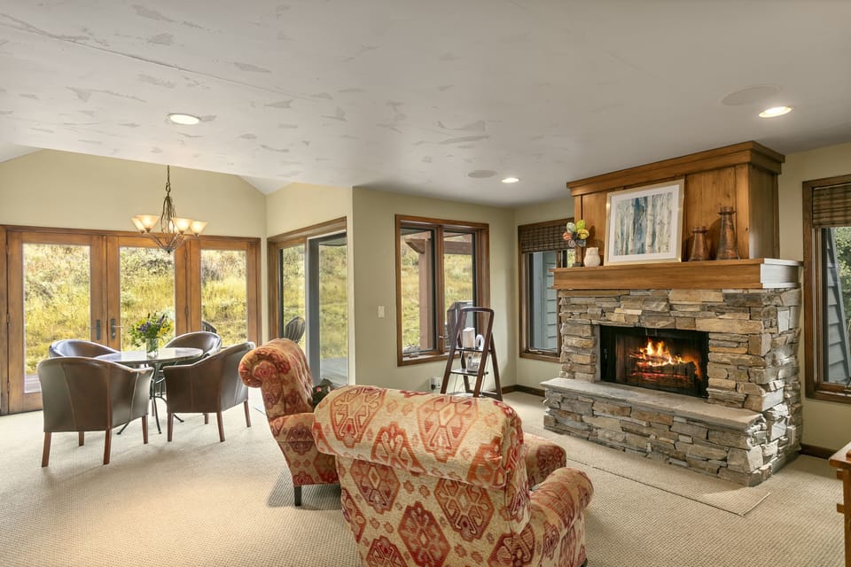 Fireplace, Indoors, Living Room, Furniture, Hearth
