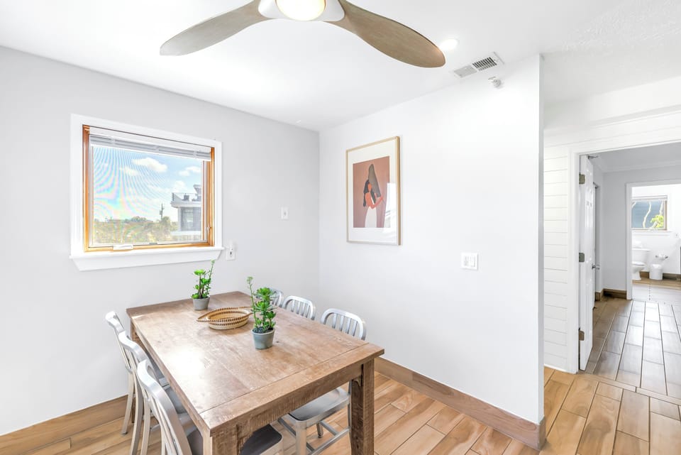 Eat in kitchen dining area.