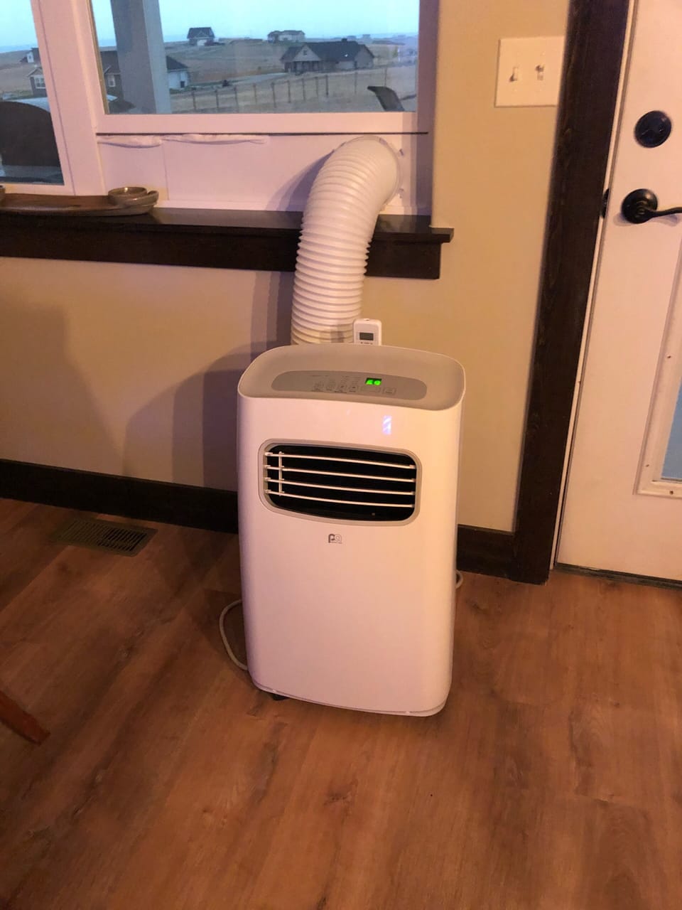 Portable air conditioner for extra hot days. 