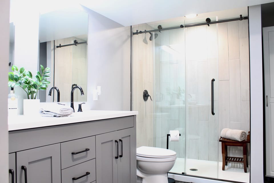 Master Bathroom attached ensuite located on the lower level