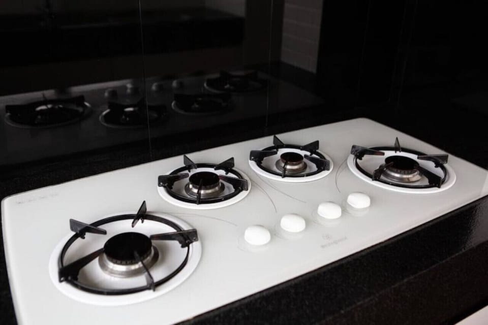 Gas stove is available.