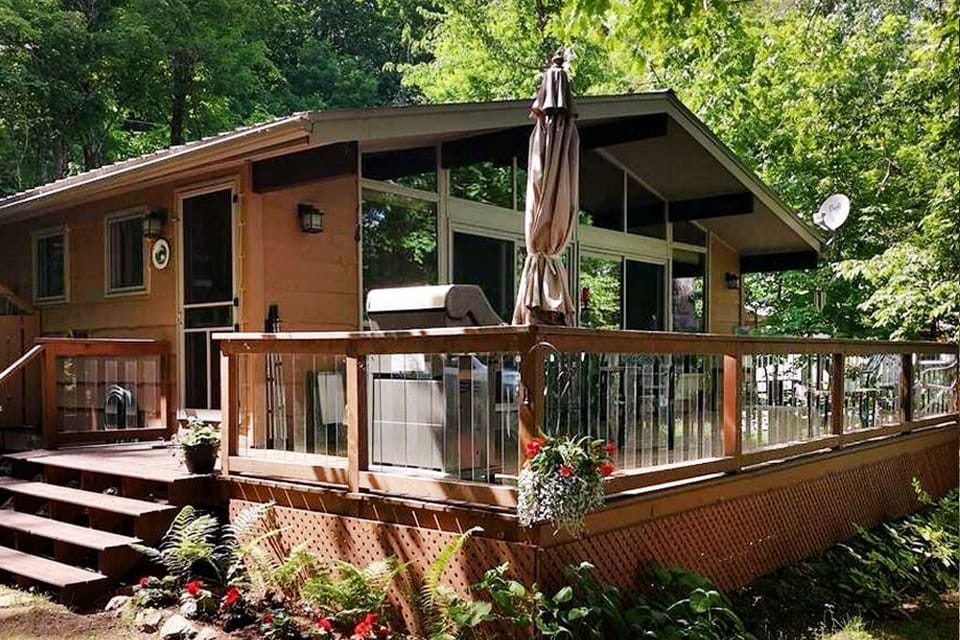 Deck view of the cottage