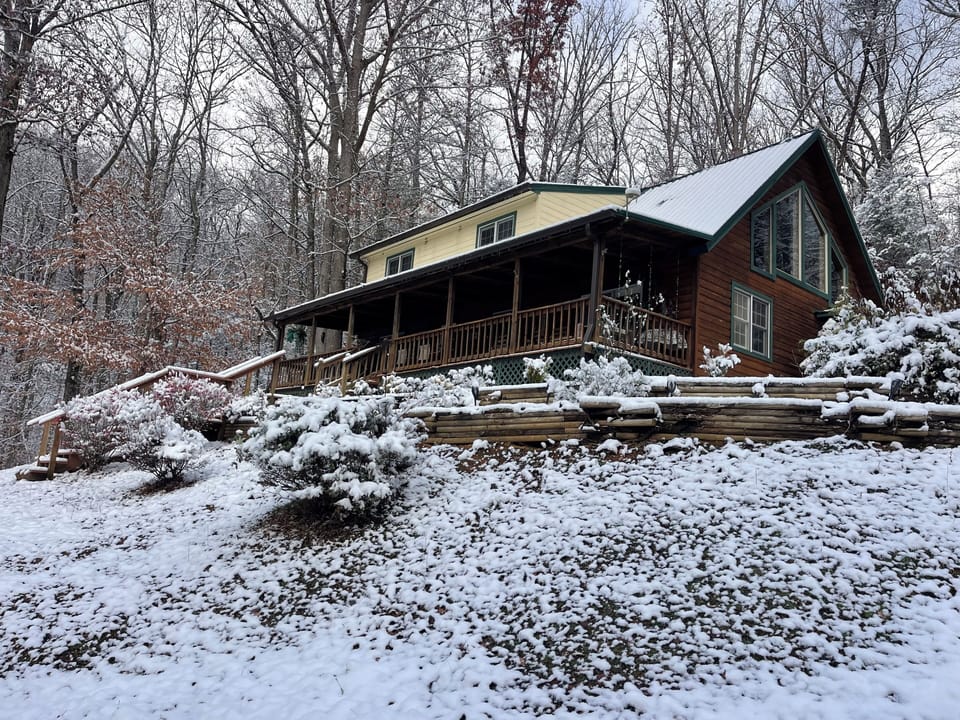 Winter at The Mystical Mountain.  Snow Just Enough. 