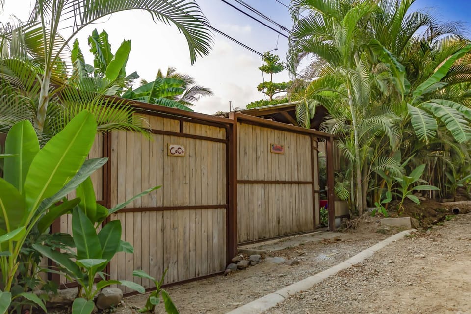 The unmistakable gate marking your arrival at Casa Coco