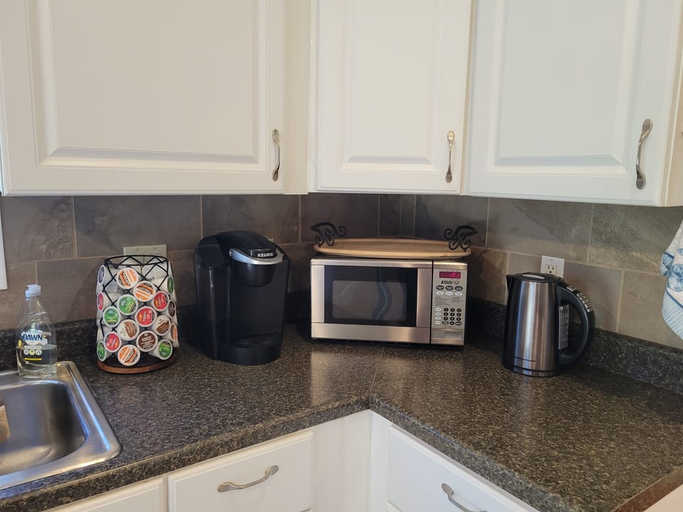Coffee/Tea bar all set up for guests