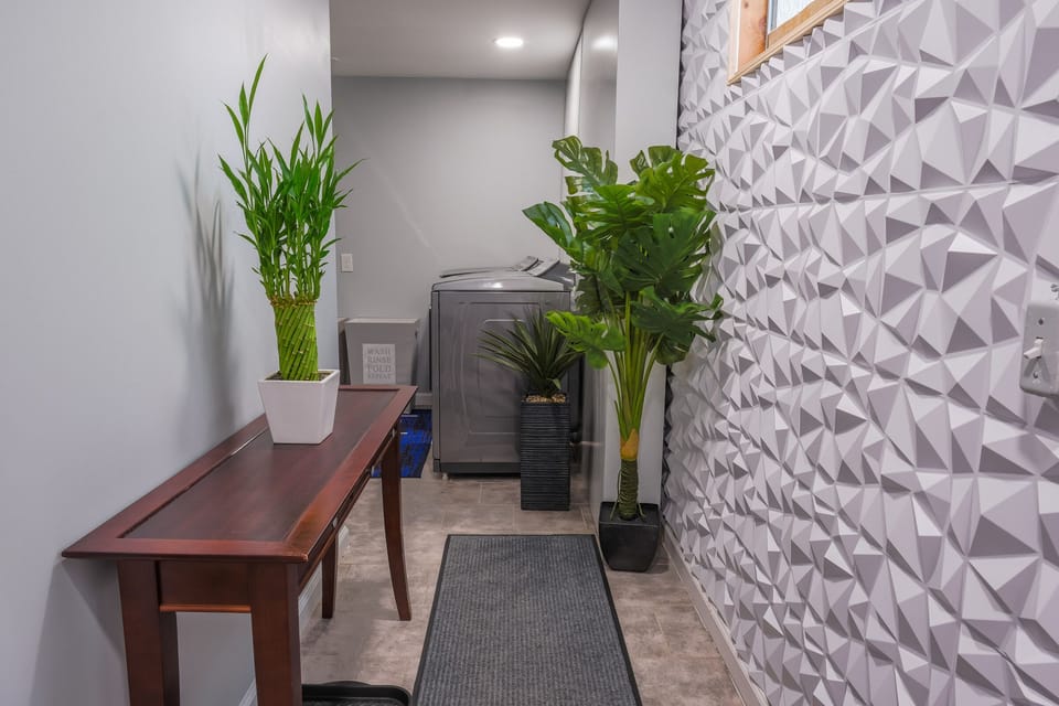 Entrance to laundry room. 
