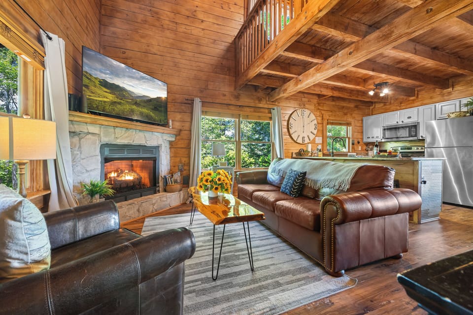 Open concept living area to keep the family together. 