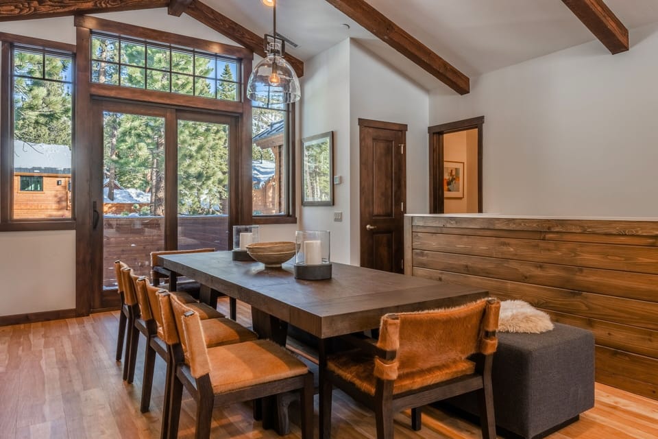 Indoors, Hardwood, Furniture, Table, Dining Room