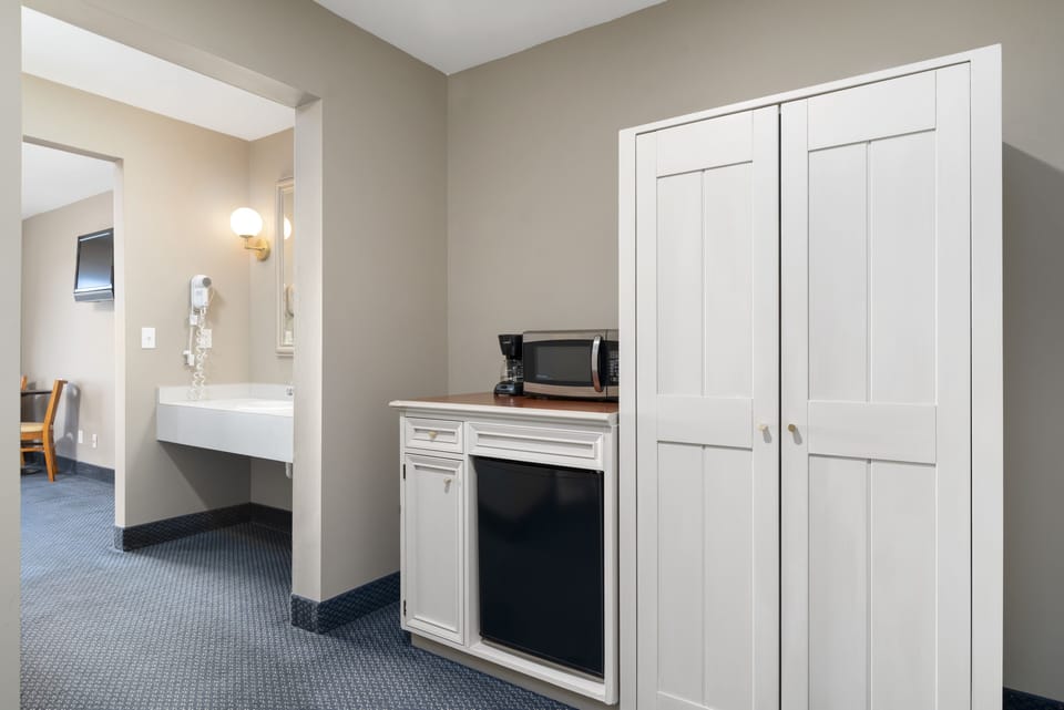 King/Single Lakefront, Balcony | 1 bedroom, laptop workspace, blackout drapes, iron/ironing board