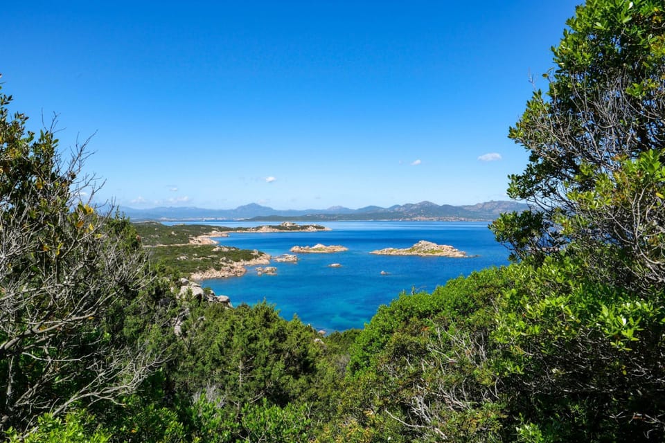 Panoramic view from Porto San Paolo with view of Capo Ceraso and Capo Figari