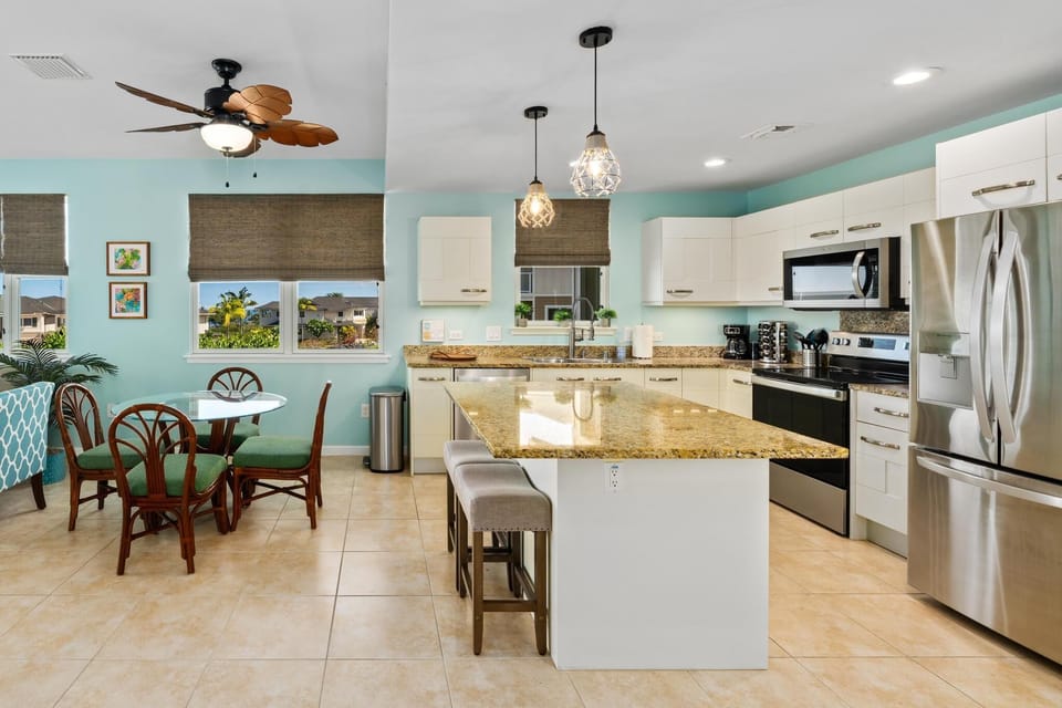 Dining area and kitchen
