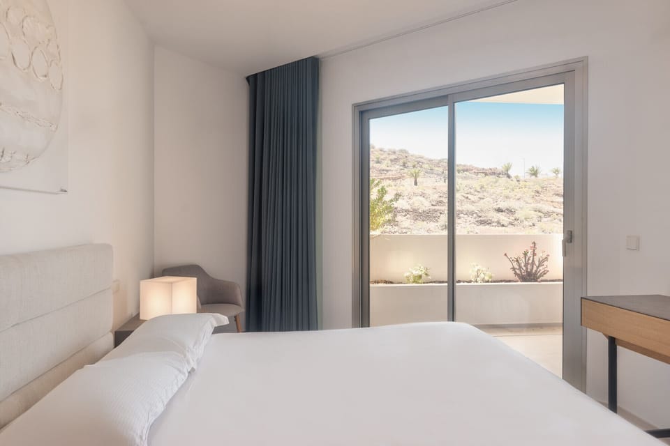 Large bedroom with queen-size bed