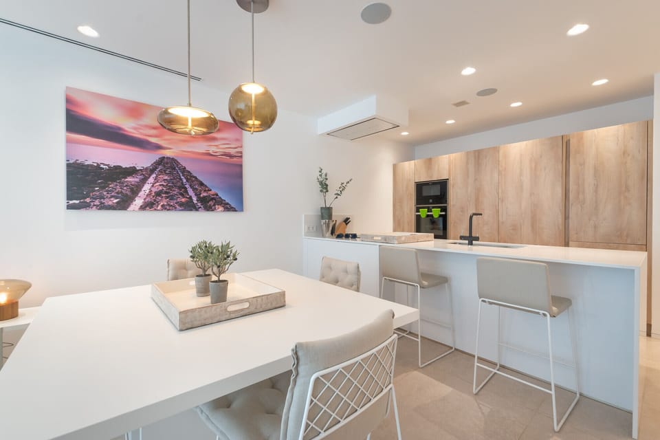 Bright dining room