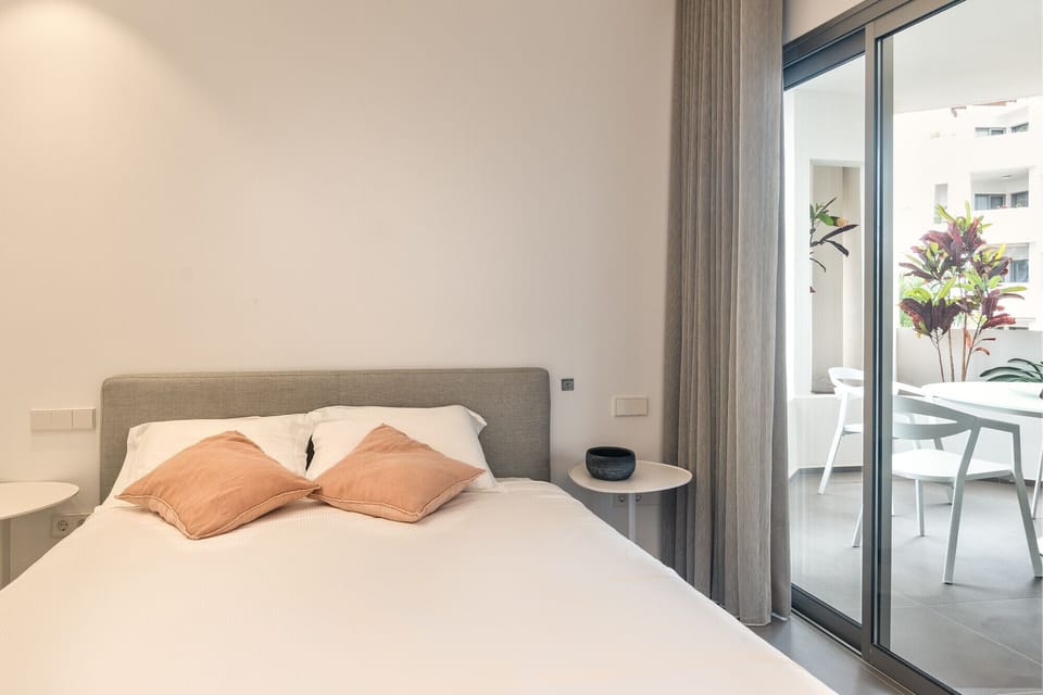 Spacious bedroom with terrace