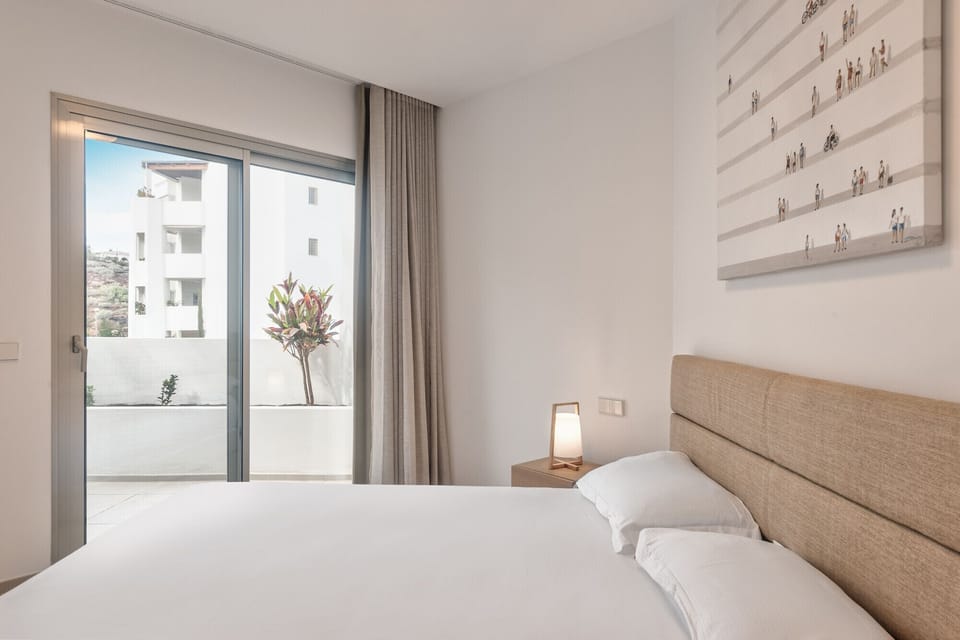 Spacious bedroom with terrace