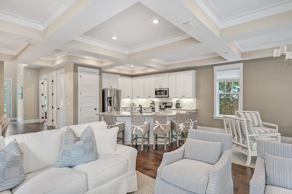 Sea-Rest - Seacrest - First Floor - Open Concept Living, Dining and Kitchen Area