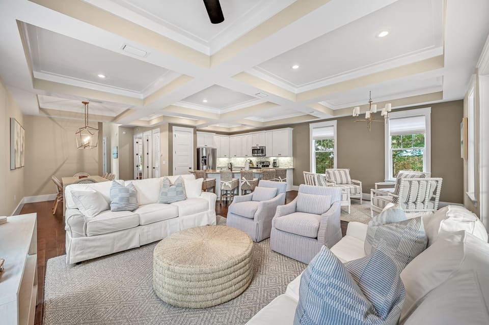 Sea-Rest - Seacrest - First Floor - Open Concept Living, Dining and Kitchen Area