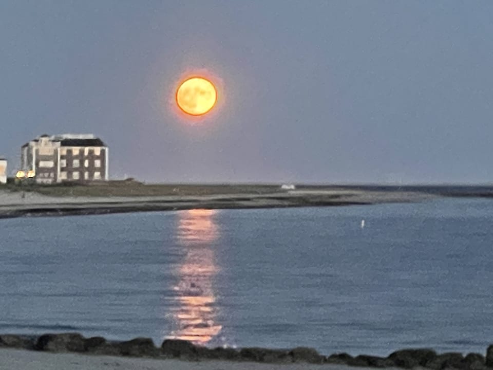 Blood Orange Moon over Wychemere Harbor 