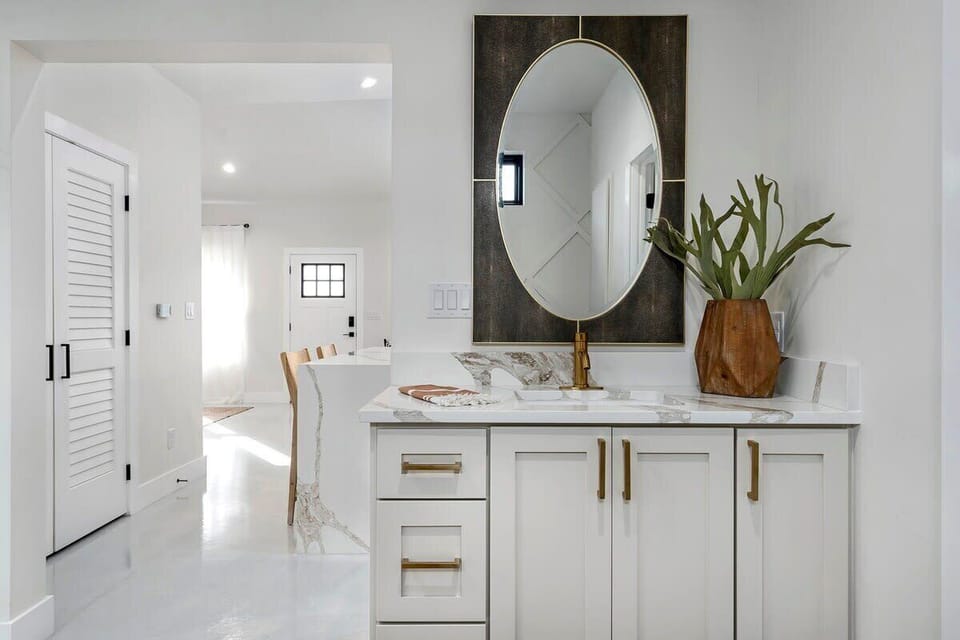 bathroom vanity.