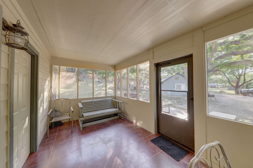 porch swing for cabin 12