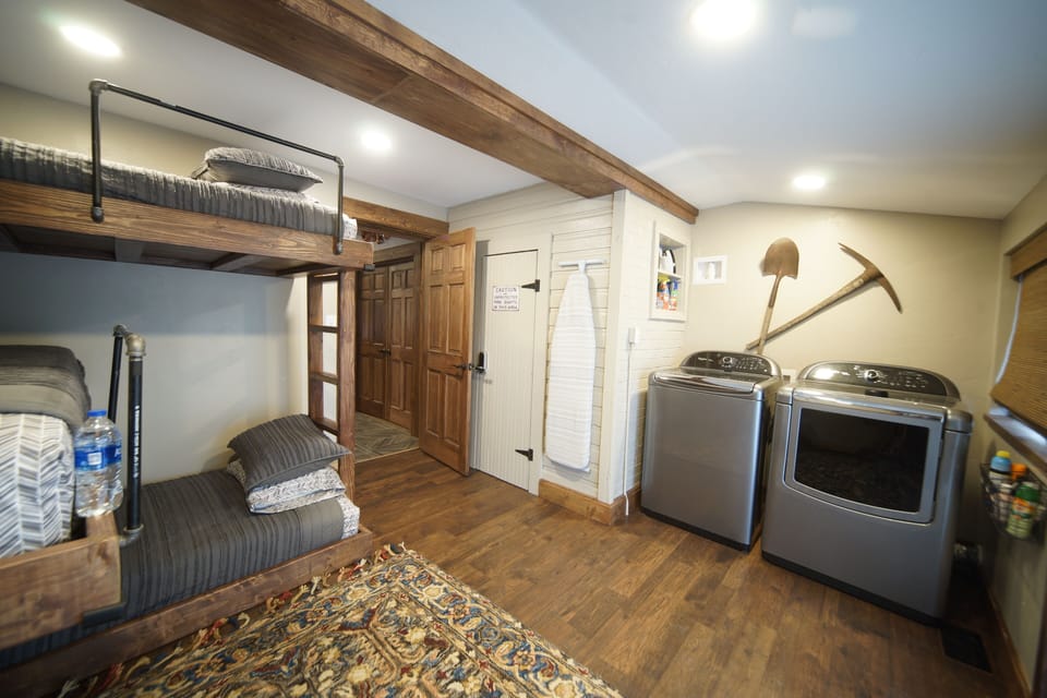 Full sized laundry facilities and supplies stocked for your use.