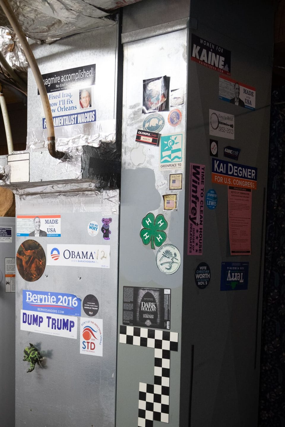 Wall of political irreverence.