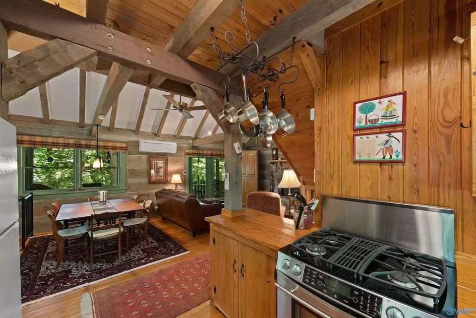 From kitchen looking out to main living area