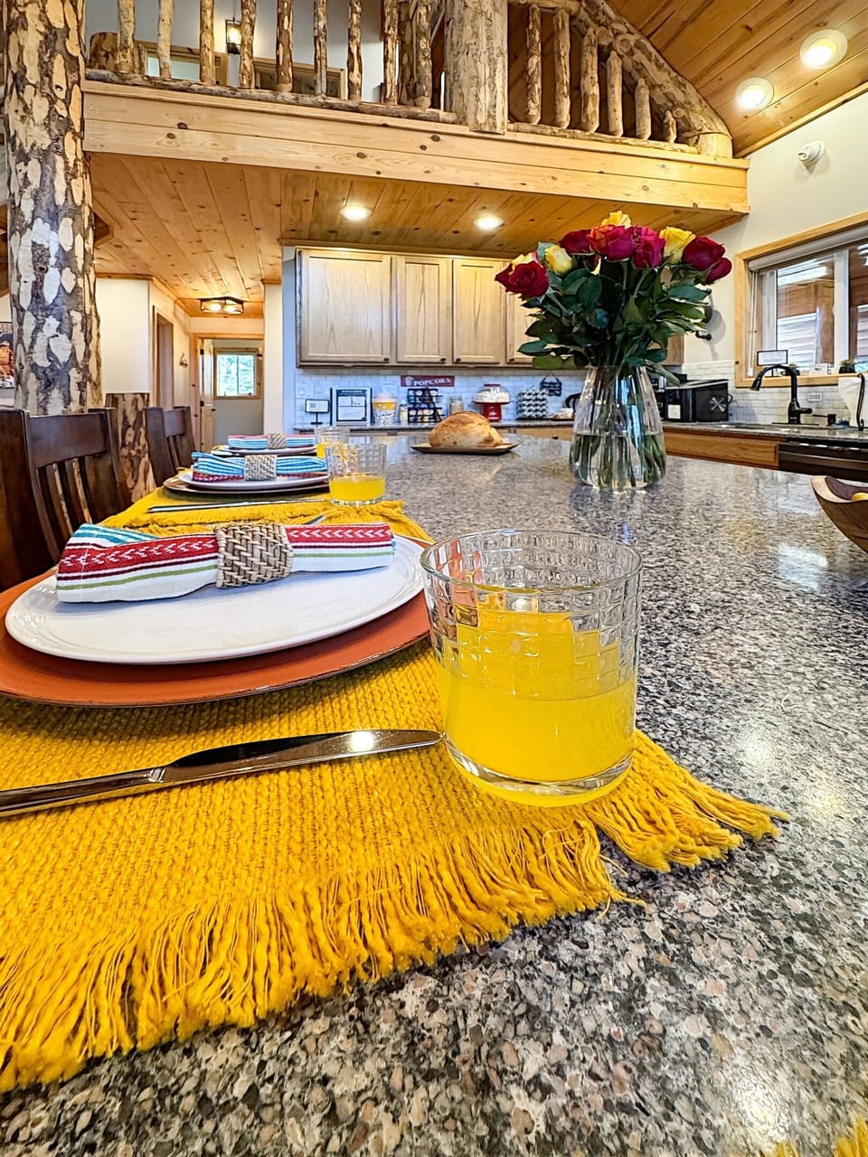 You'll find an organized, fully stocked kitchen!