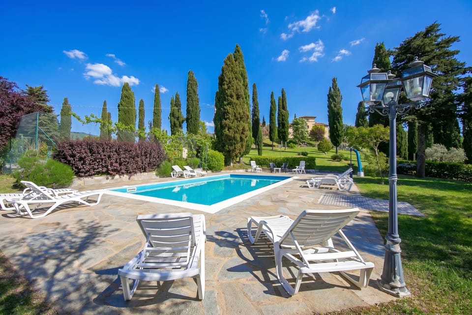 Family Villa, Multiple Bedrooms, Fireplace, Mountainside (Villa La Chiesina) | Pool | Seasonal outdoor pool