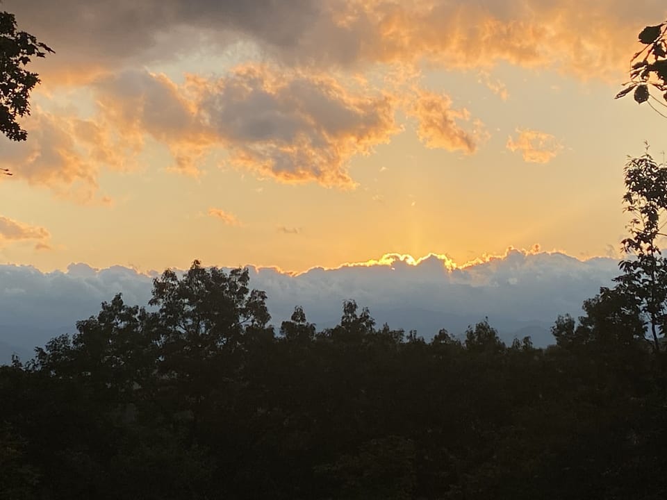 Sunsets off the porch - every night! No filter needed!! 