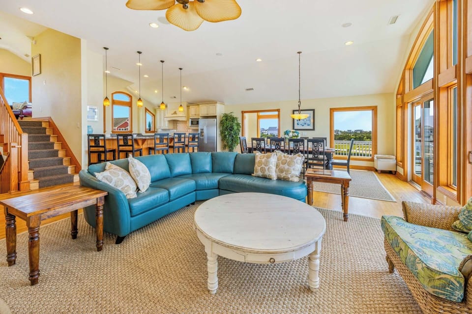 Surf or Sound Realty - 1029 - Sunset Serenade - Great Room -4