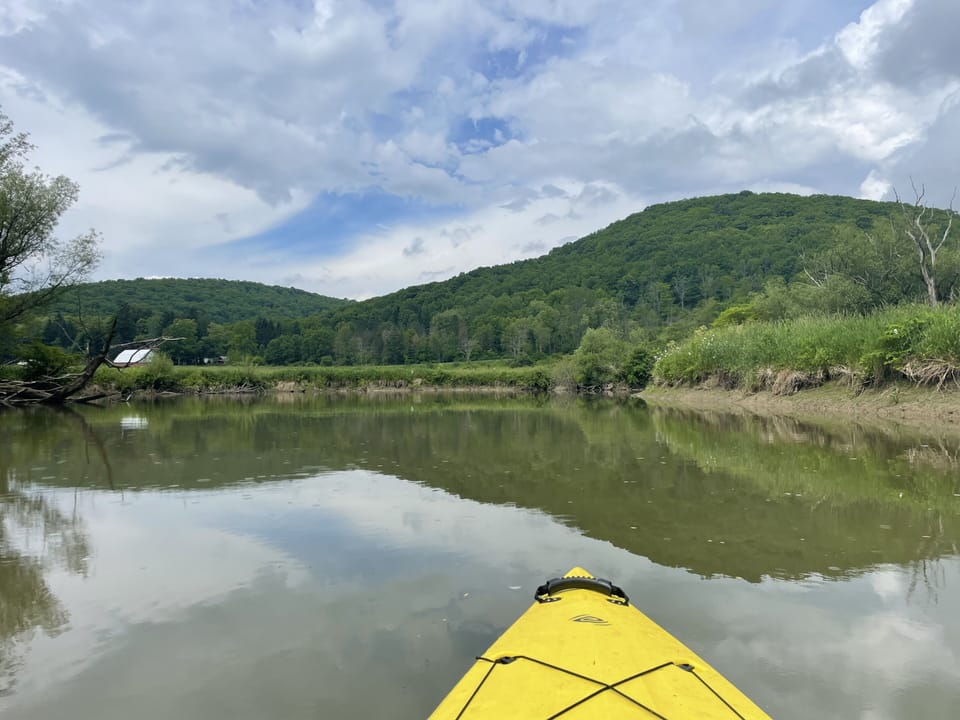 Kayaking on Ischua Creek