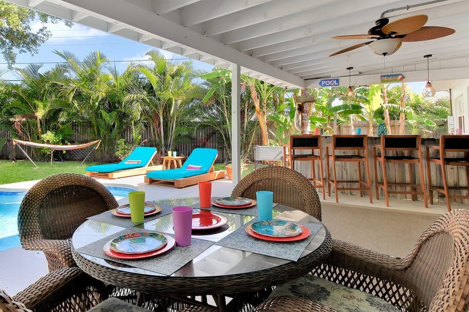 Plenty of room for all with outdoor dining and lounging areas