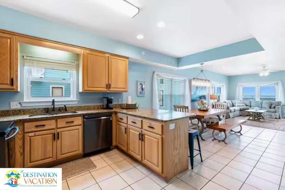 Warm finishes make this kitchen feel like home.
