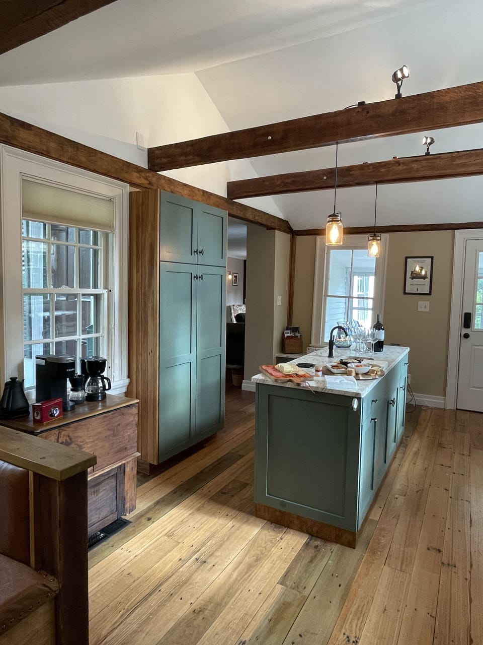 Kitchen island with prep-sink