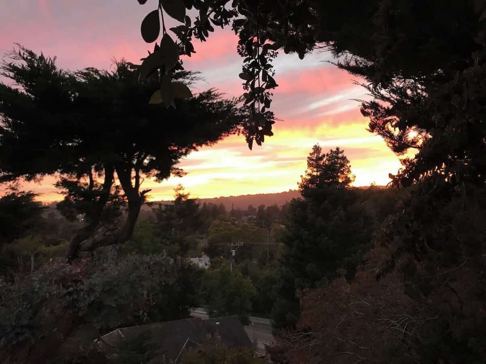 Enjoy the sunset on the patio.