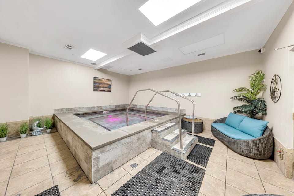 Unwind in the spa room.