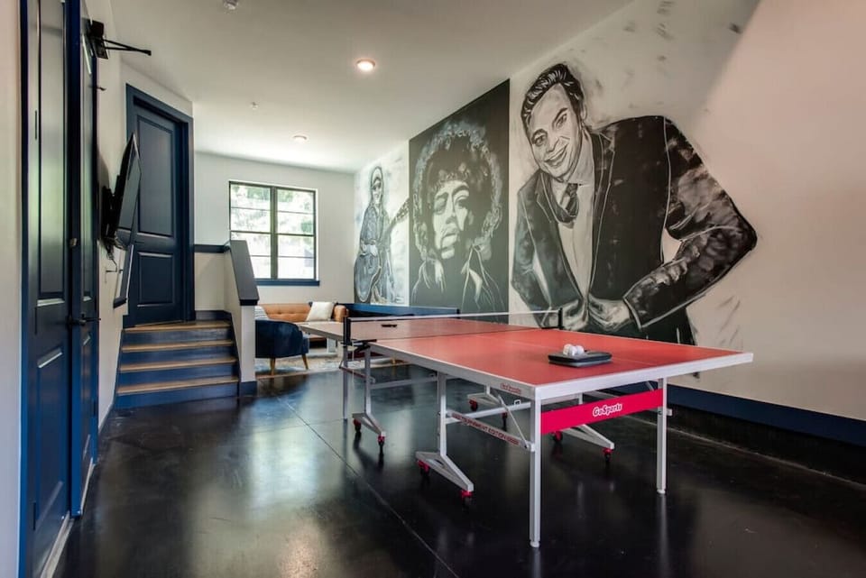 Kick back and relax or rally a game of ping pong in the converted game room.