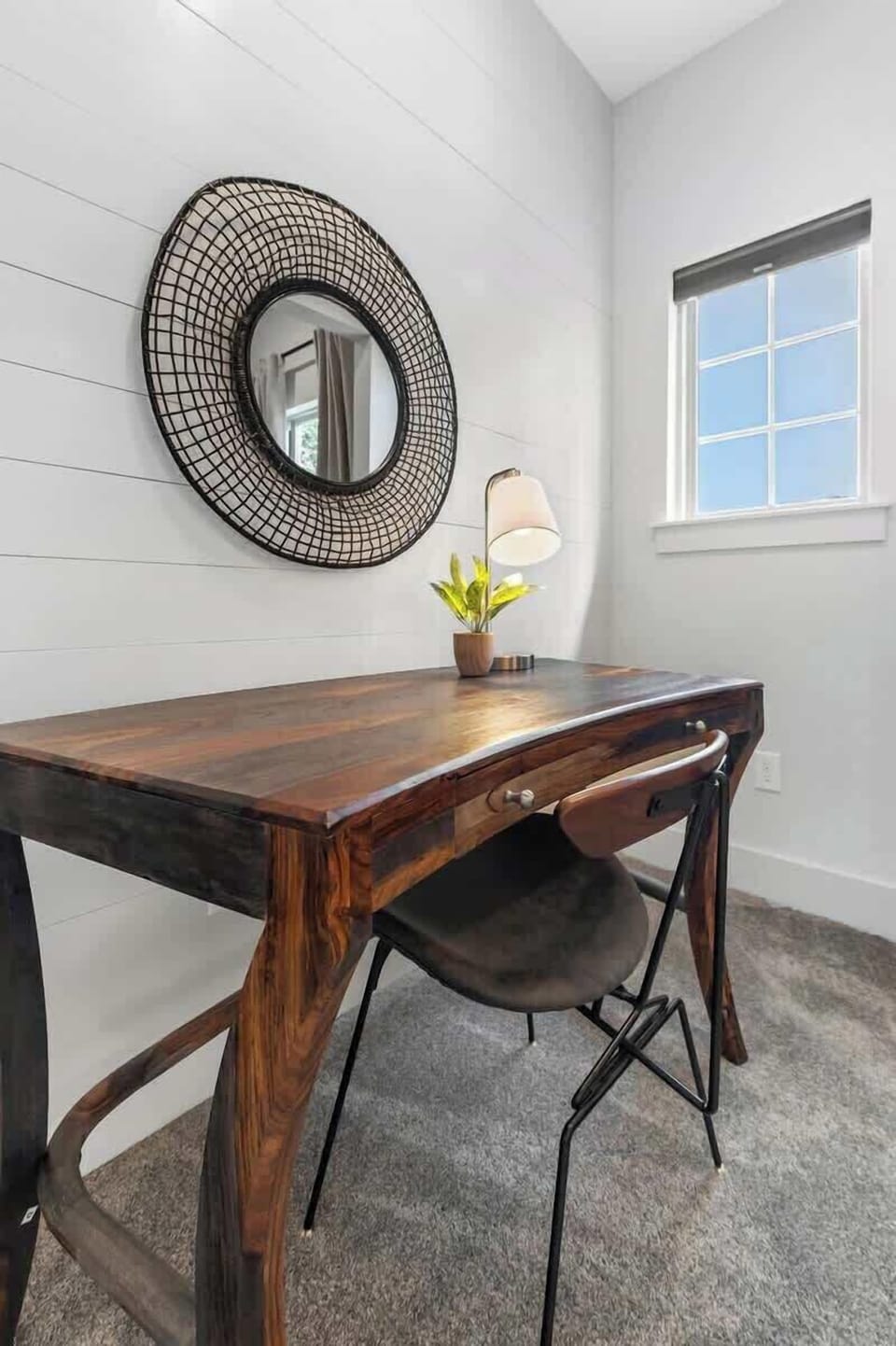 Here, you'll also find a private desk area.