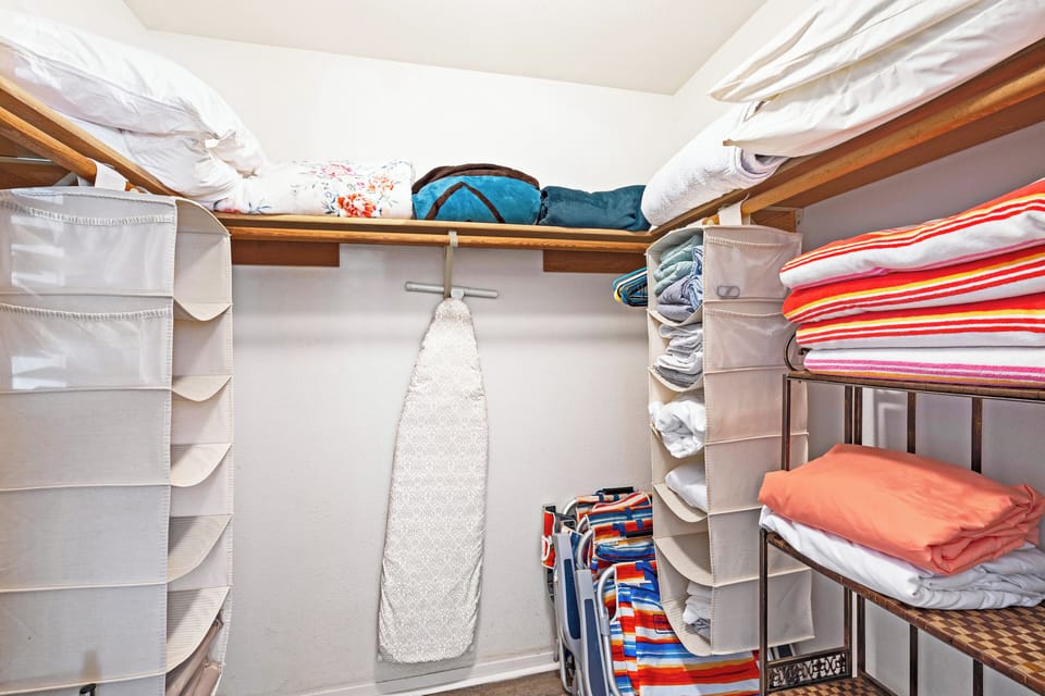Enjoy plenty of closet space for all of your vacation belongings.