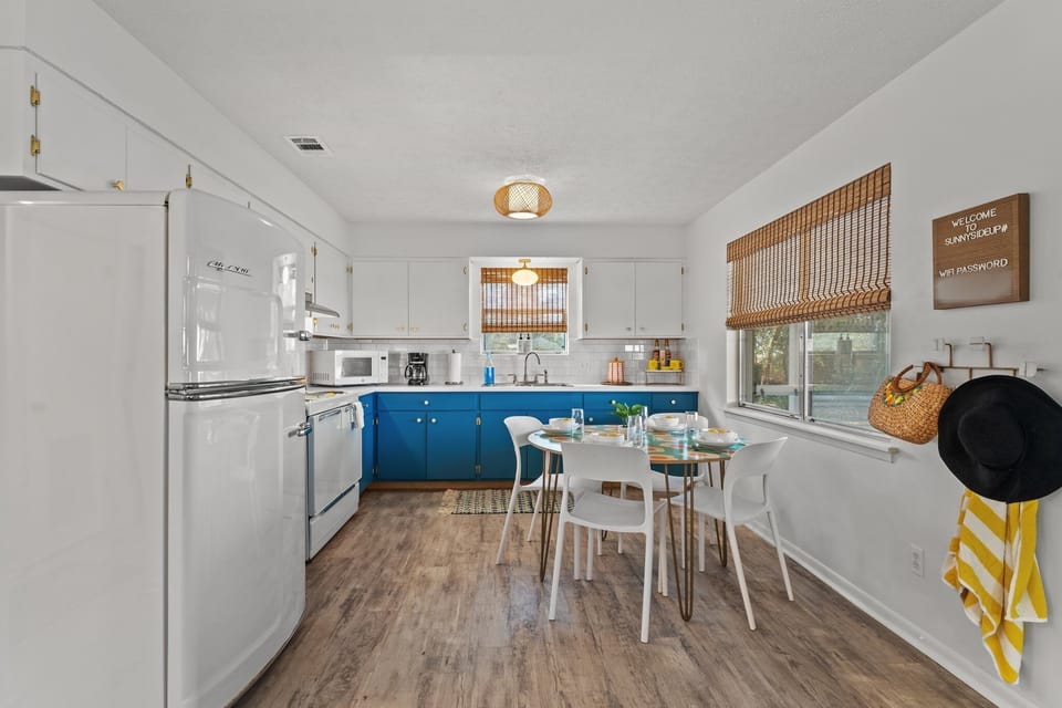 Kitchen with Big Chill Refrigerator