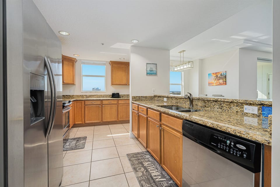 Fully stocked kitchen
