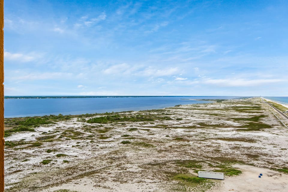 View of the Sound (bay) from the balcony