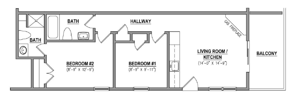 Hopefully, this floor plan helps you see what the spaces are like