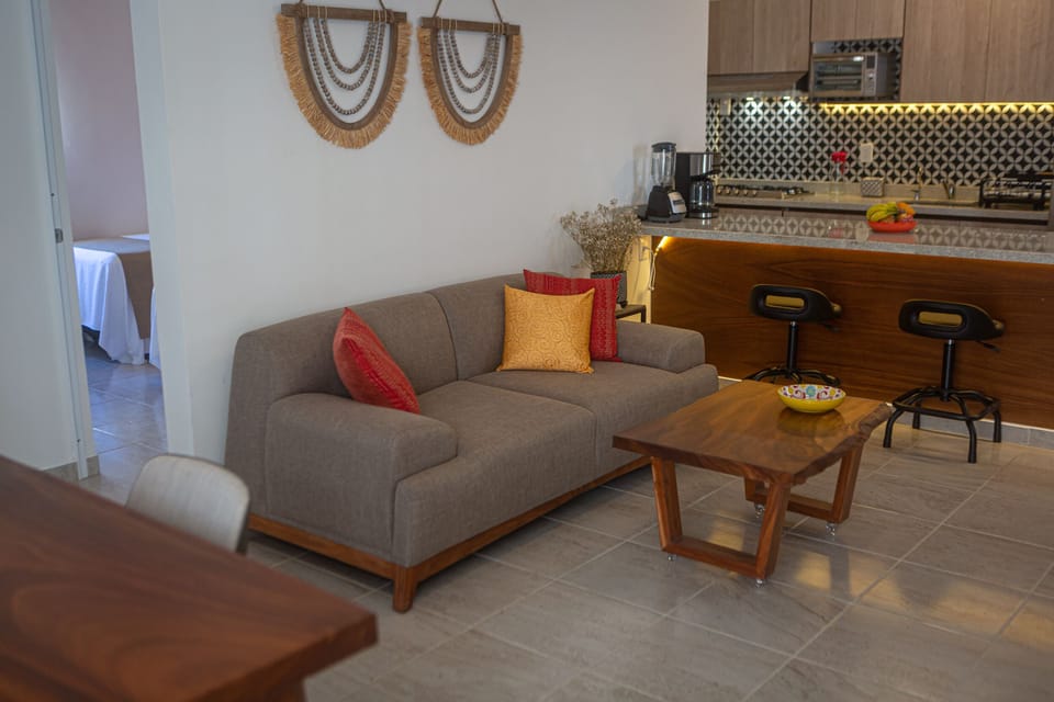 Casa Jaguar's living and sitting area.