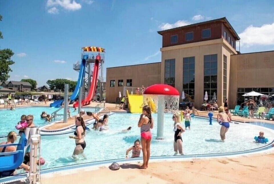 Waterpark with slides