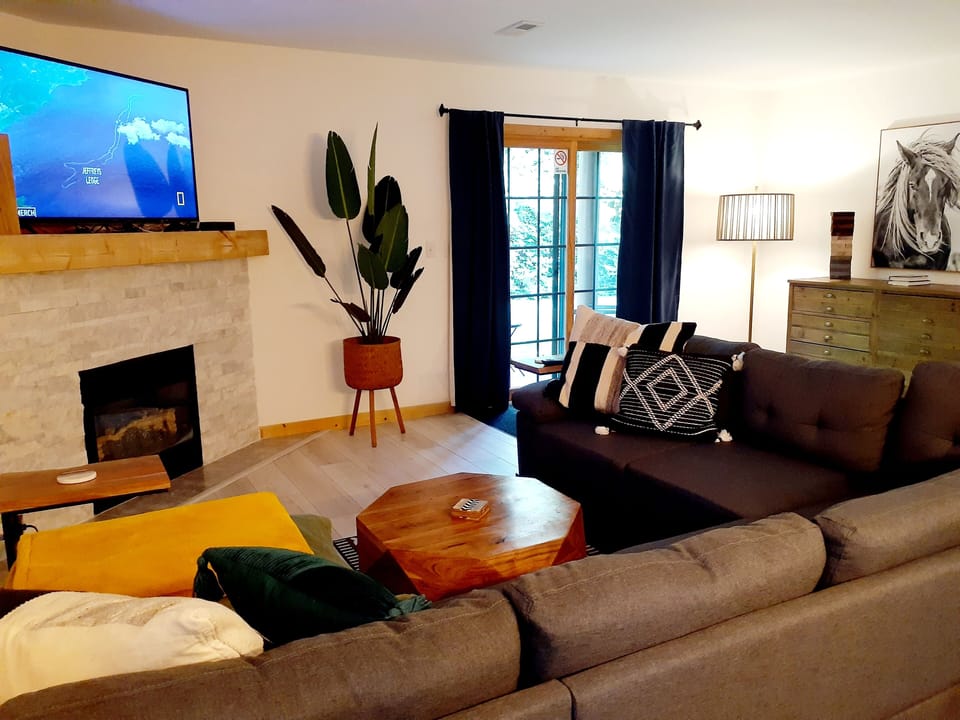 Enjoy  family time  by the  fireplace    and watch  your favorite Netflix  movie