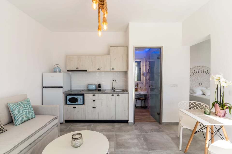 Suite with Private Heated Pool | Living area | 24-inch Smart TV with digital channels, TV